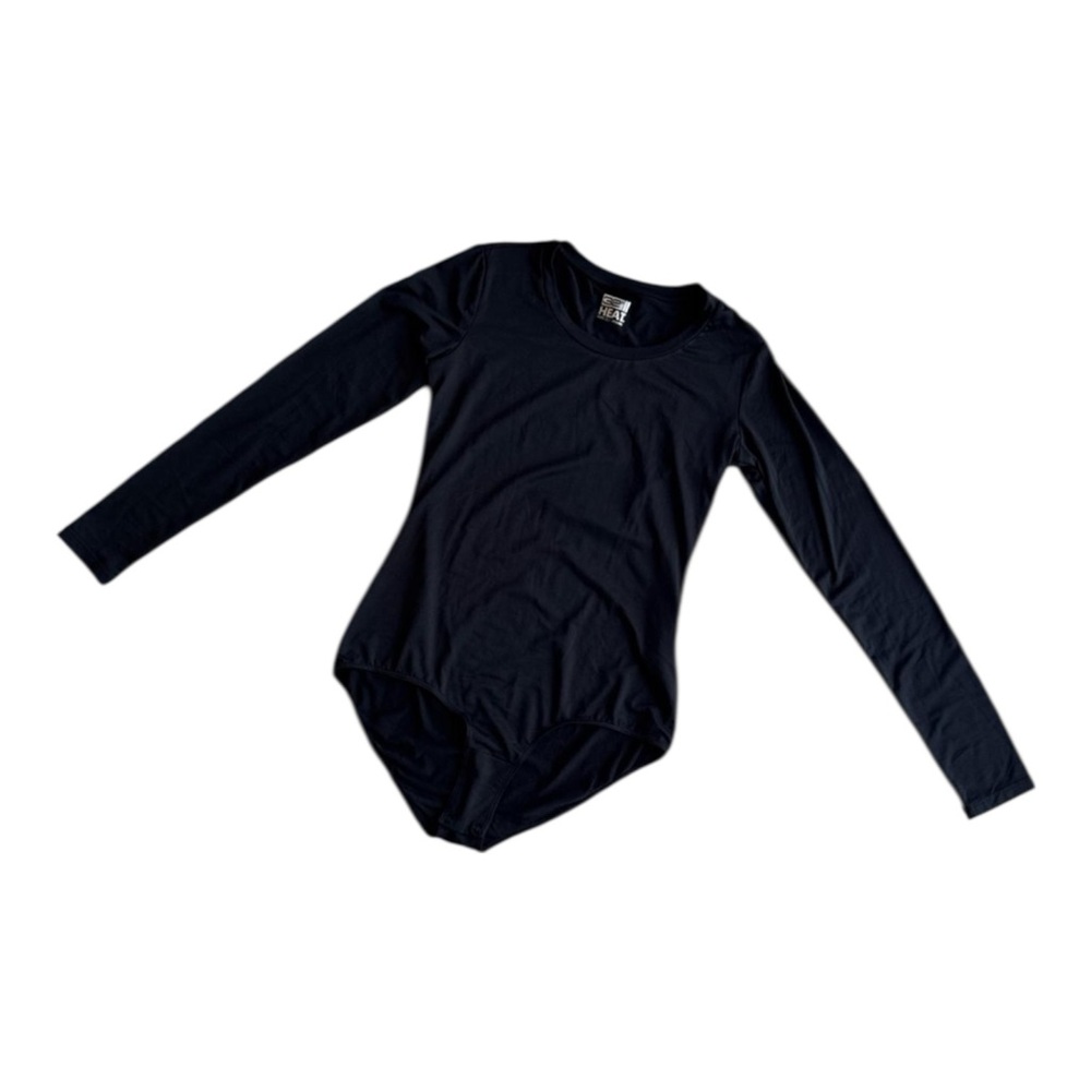 32 Degrees Black Long Sleeve Bodysuit